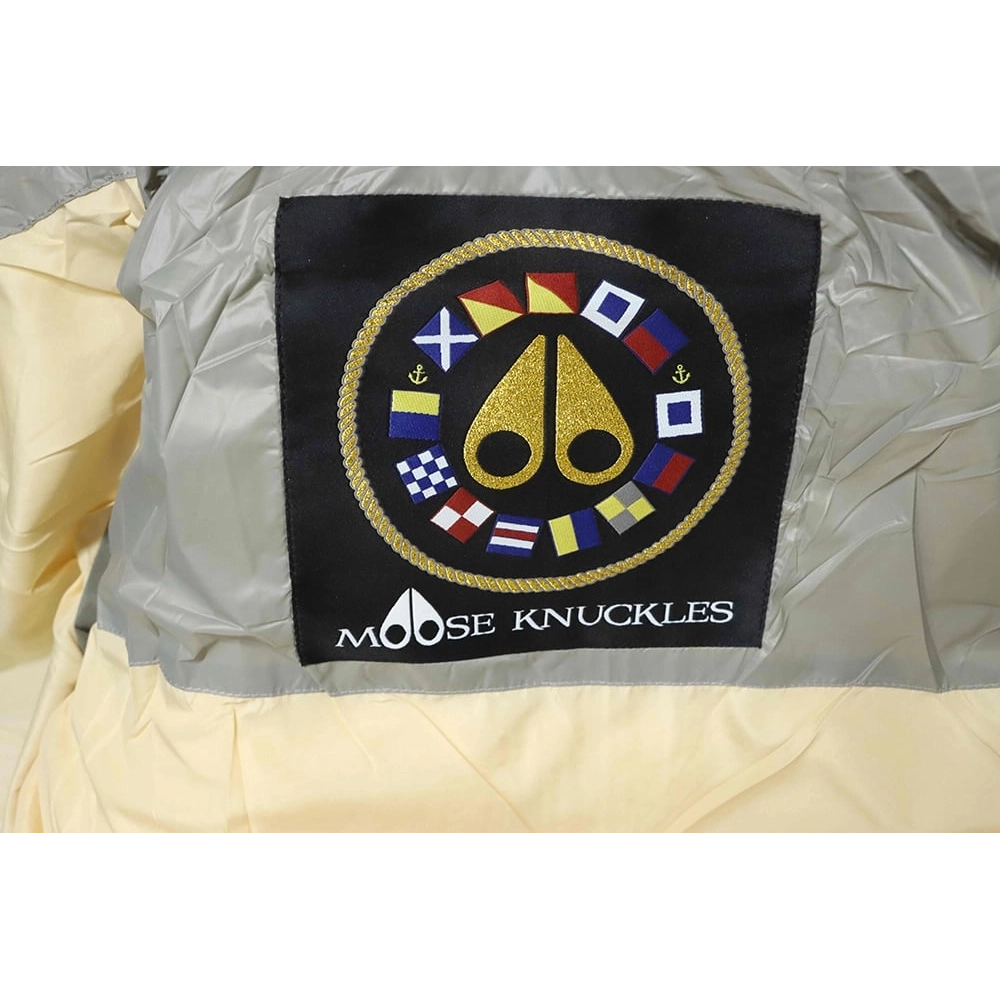 Moose Knuckles Stand Collar Large Check Down Jacket TSK1,Moose Knuckles