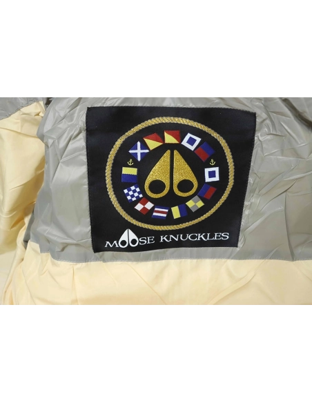 Moose Knuckles Stand Collar Large Check Down Jacket TSK1,Moose Knuckles