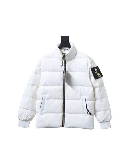 Moose Knuckles Stand Collar Large Check Down Jacket,Moose Knuckles