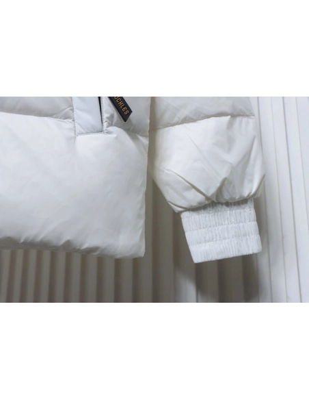 Moose Knuckles Stand Collar Large Check Down Jacket,Moose Knuckles