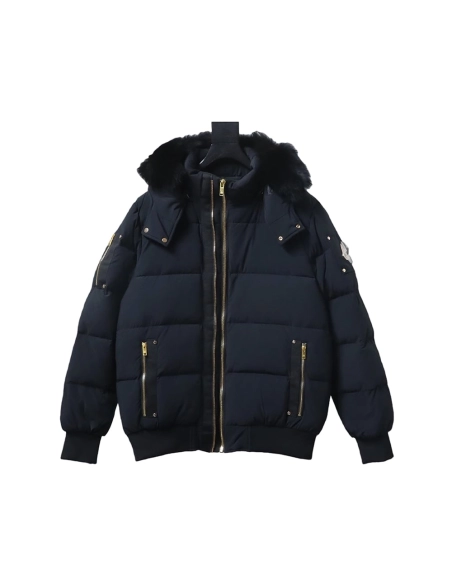 Moose Knuckles Double Zipper Down Jacket,Moose Knuckles
