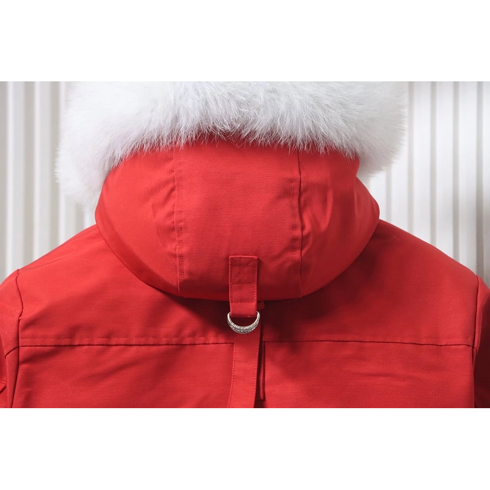 Moose Knuckless Classic Womens Down Jacket with Pom-Pom Front TSK1,Moose Knuckles