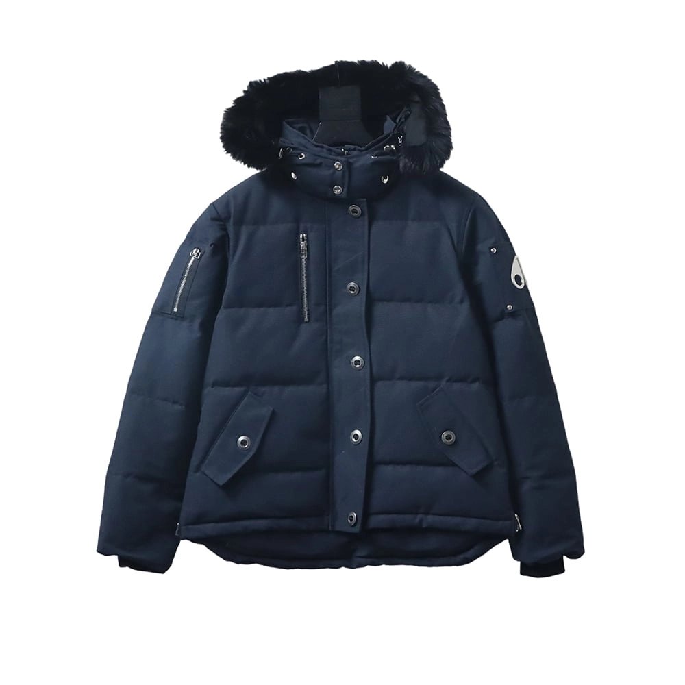 Moose Knuckless Classic Womens Down Jacket with Front Zipper TSK2,Moose Knuckles