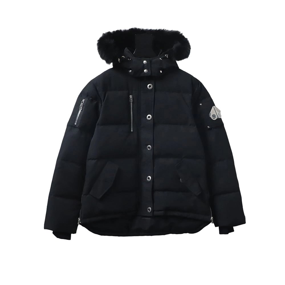 Moose Knuckless Classic Womens Down Jacket with Front Zipper TSK1,Moose Knuckles