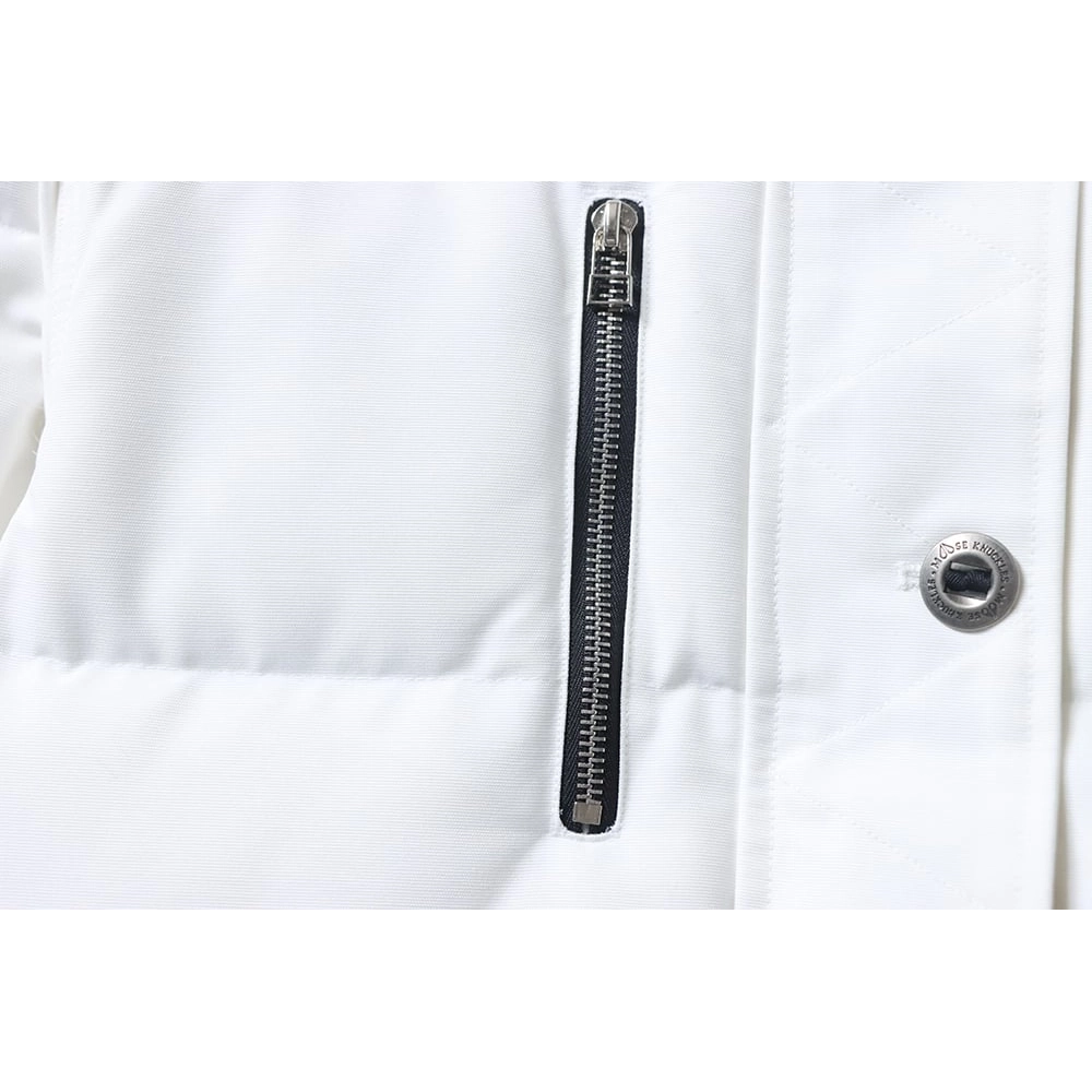 Moose Knuckless Classic Womens Down Jacket with Front Zipper,Moose Knuckles