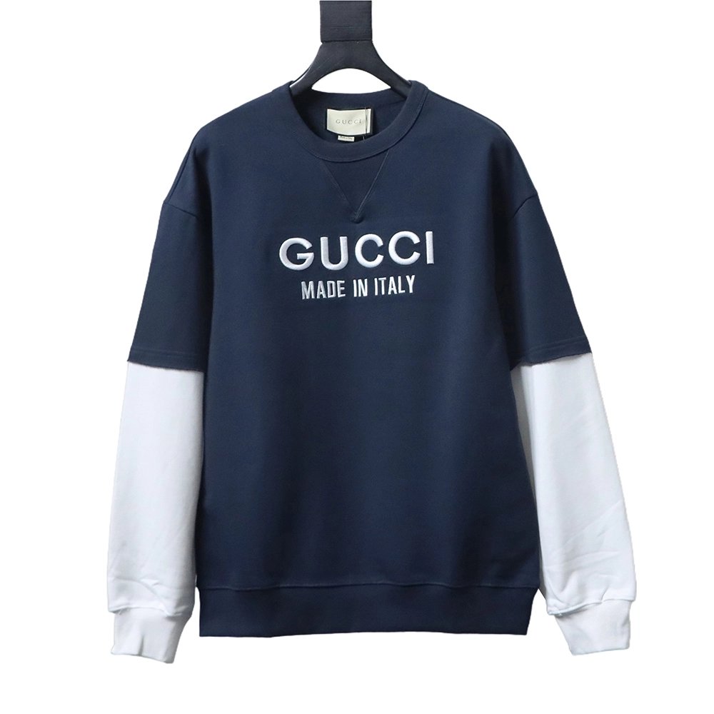 Gucci Embroidered Logo Patchwork Sweatshirt,Gucci