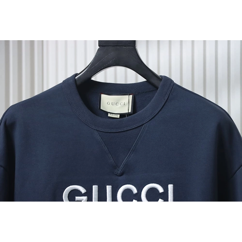 Gucci Embroidered Logo Patchwork Sweatshirt,Gucci