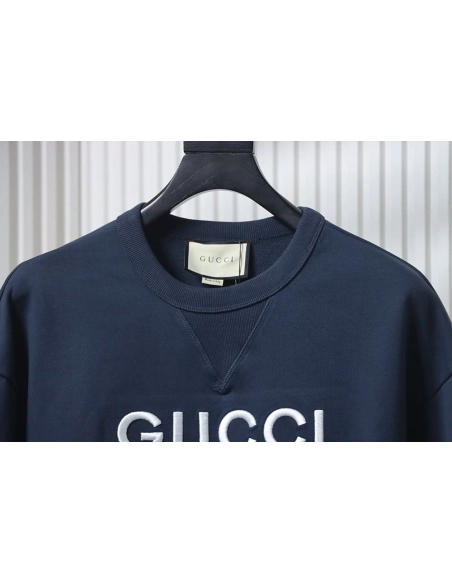 Gucci Embroidered Logo Patchwork Sweatshirt,Gucci