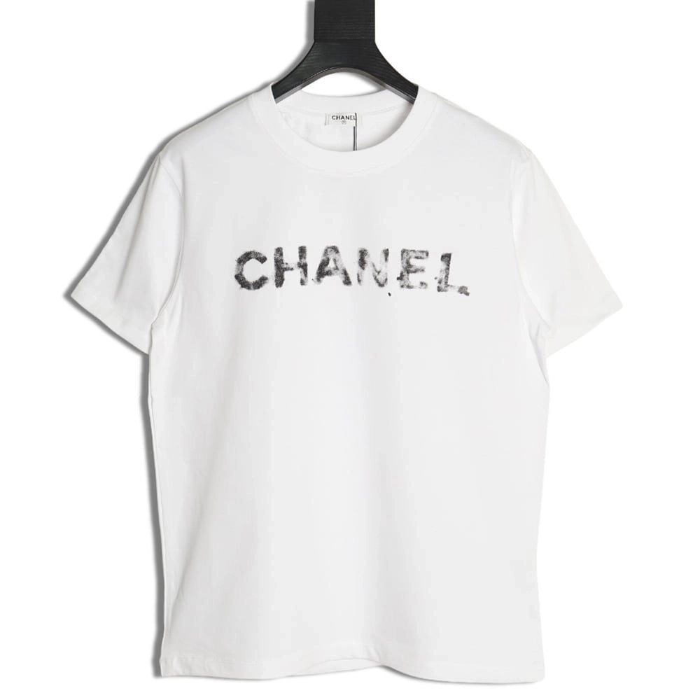Chanel classic double C print short-sleeved T-shirt,Chanel