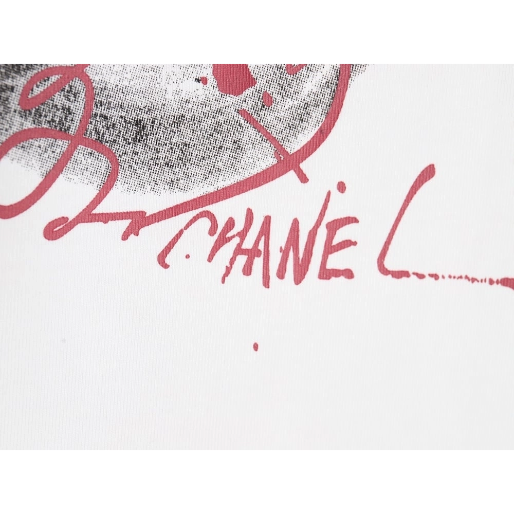 Chanel classic double C print short-sleeved T-shirt,Chanel