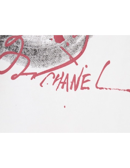 Chanel classic double C print short-sleeved T-shirt,Chanel