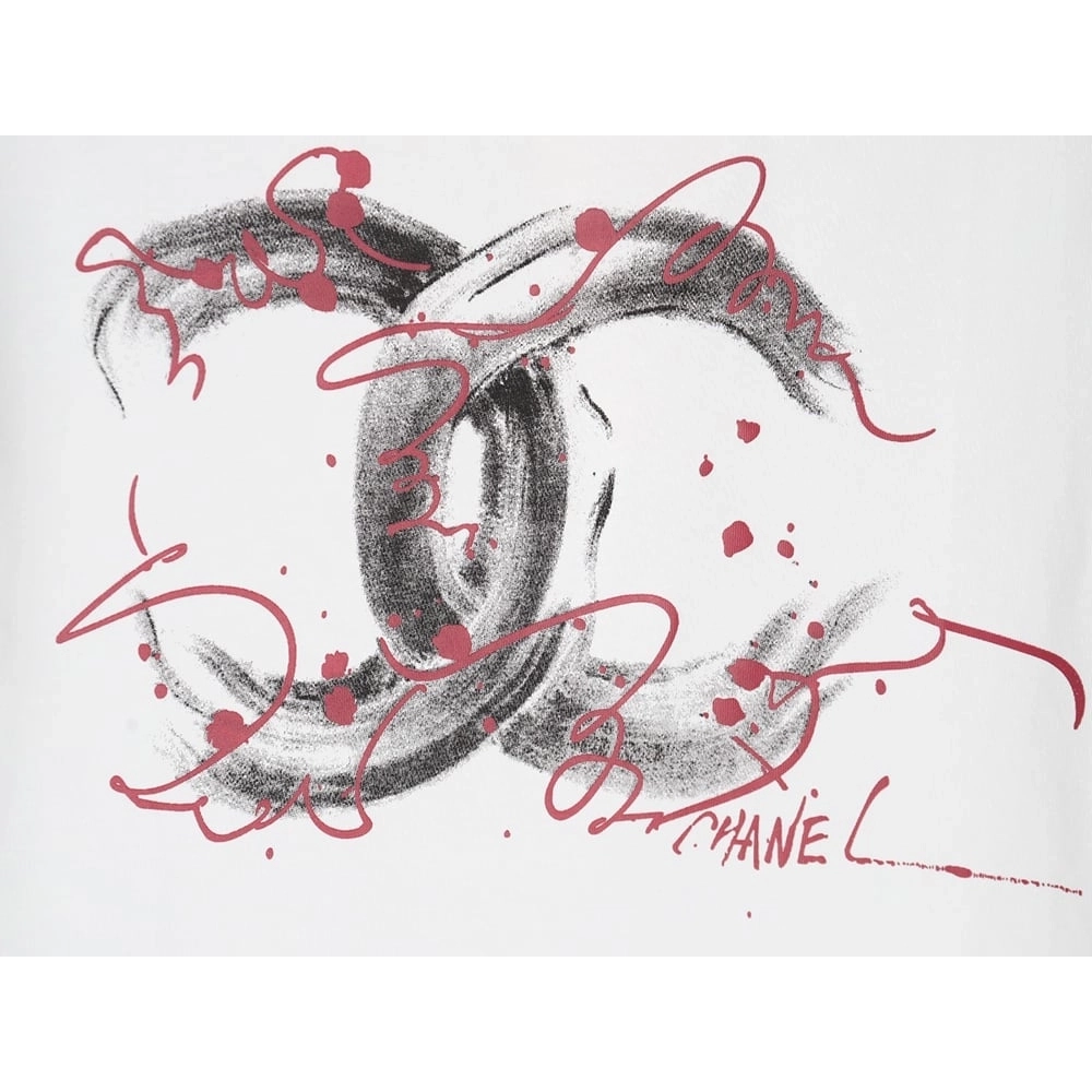 Chanel classic double C print short-sleeved T-shirt,Chanel