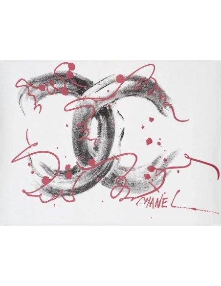 Chanel classic double C print short-sleeved T-shirt,Chanel