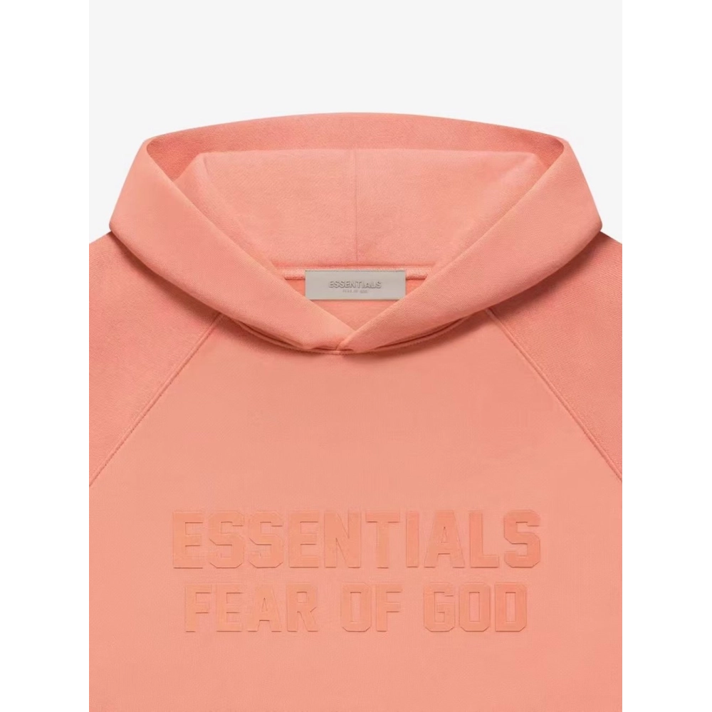 Fear of God Essentials Hoodie Coral,Fear of God