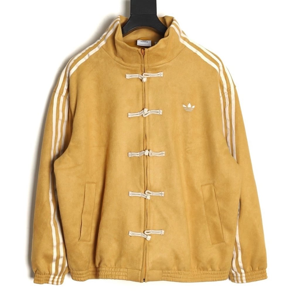 Adidas Originals New Chinese Style Suede Tang Suit Jacket TSK1,ADIDAS