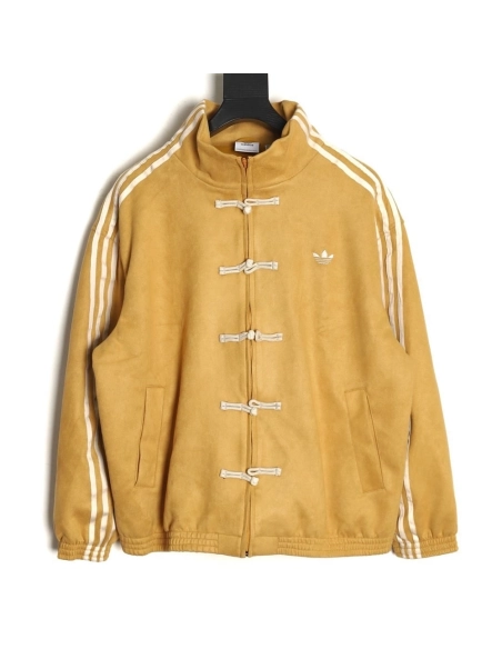 Adidas Originals New Chinese Style Suede Tang Suit Jacket TSK1,ADIDAS