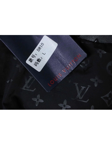 Louis Vuitton all-logo embossed leather jacket,Louis Vuitton
