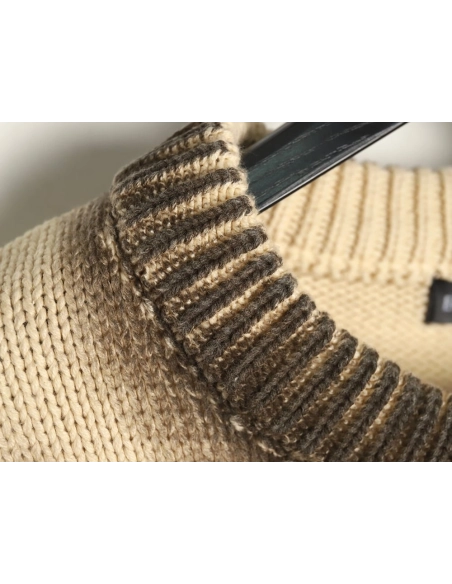 Balenciaga tie-dye button-down knit crew neck sweater,Balenciaga