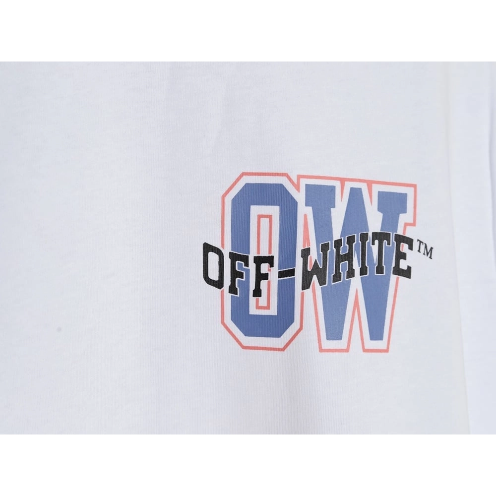 Off-white blue arrow letter print short-sleeved shirt,Off White