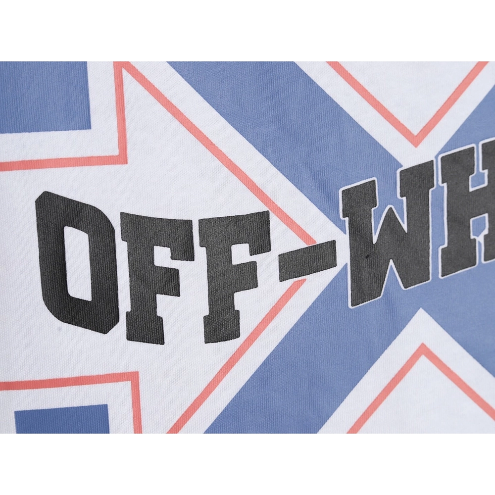 Off-white blue arrow letter print short-sleeved shirt,Off White