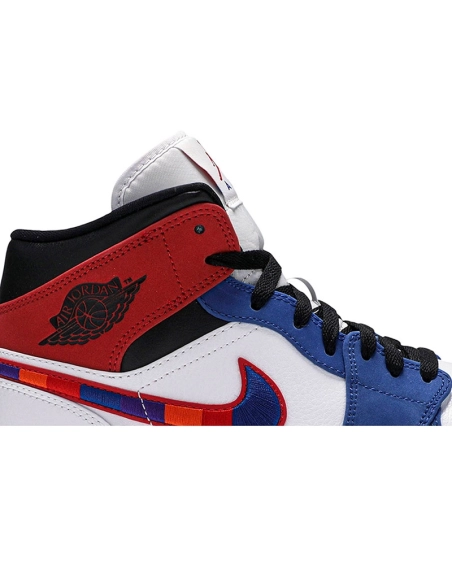 AIR JORDAN 1 MID MULTICOLORED SWOOSH 852542 146,AIR JORDAN 1 MID,Air Jordan