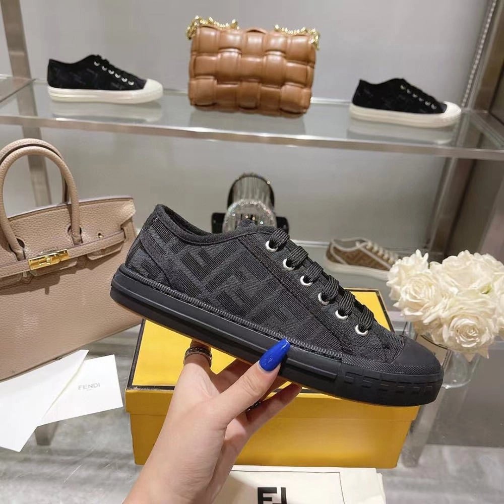 Fendi Domino Black,FENDI Sneakers