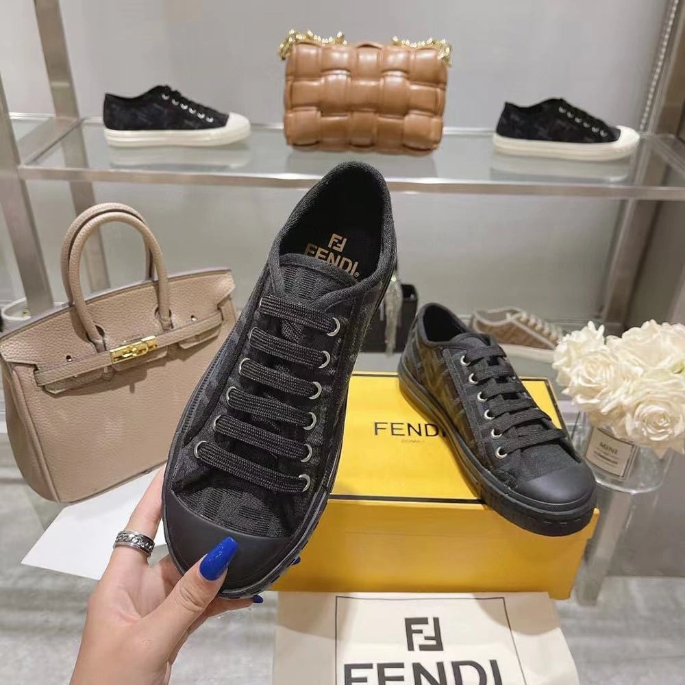 Fendi Domino Black,FENDI Sneakers