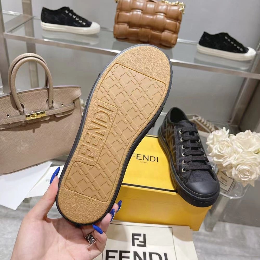 Fendi Domino Black,FENDI Sneakers