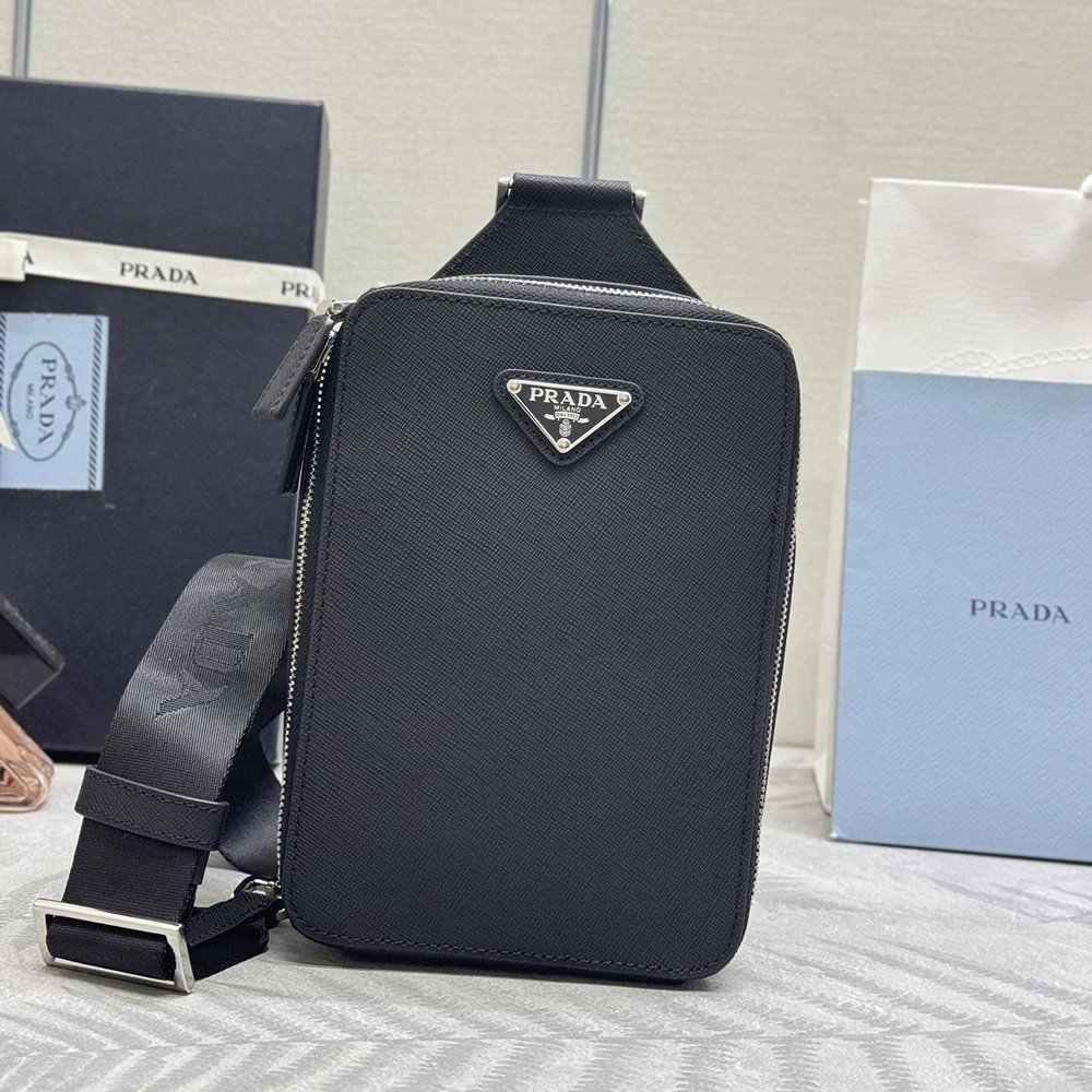 Prada Brique Saffiano leather bags 2VZ106 20X14X4cm,Prada Bags