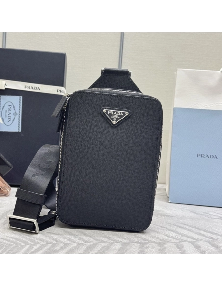 Prada Brique Saffiano leather bags 2VZ106 20X14X4cm,Prada Bags