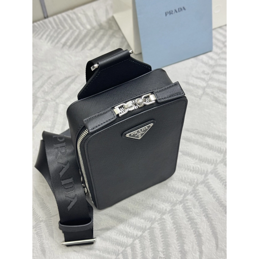 Prada Brique Saffiano leather bags 2VZ106 20X14X4cm,Prada Bags