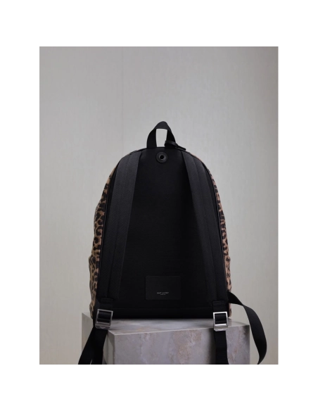Saint Laurent leopard print velvet backpack 326865 30X38X17cm,Y.S.AINT Bags