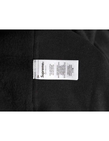 Supreme logo embroidered pocket hoodie,Supreme