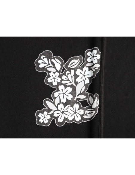Louis Vuitton black and white floral hoodie,Louis Vuitton