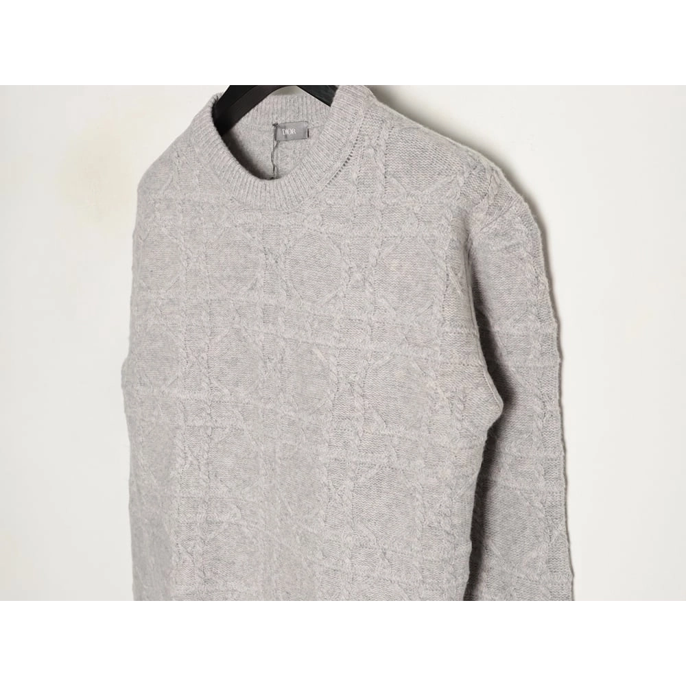 Dior cable knit crew neck sweater,Dior