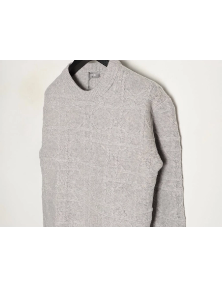 Dior cable knit crew neck sweater,Dior