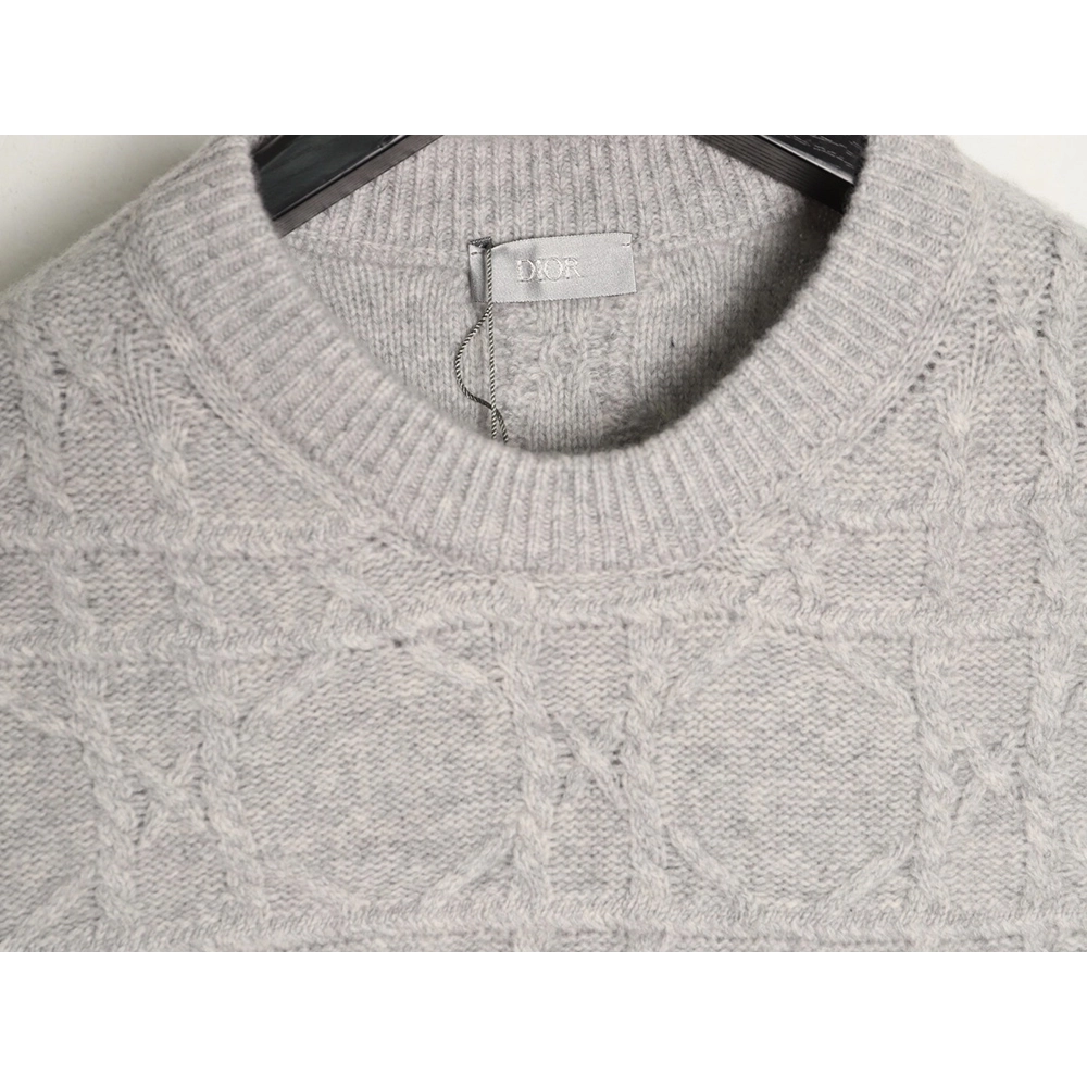 Dior cable knit crew neck sweater,Dior