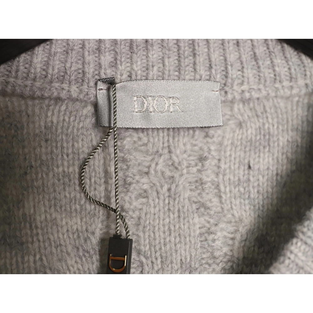 Dior cable knit crew neck sweater,Dior