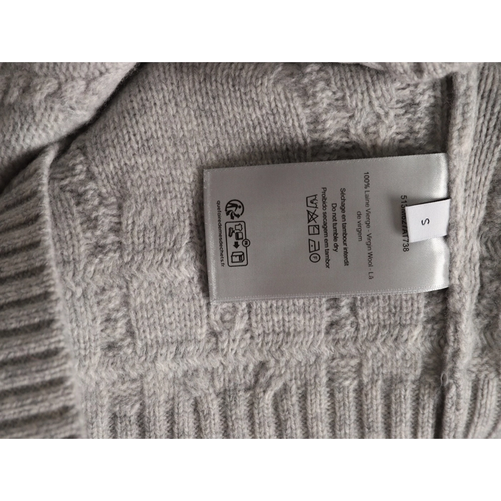 Dior cable knit crew neck sweater,Dior