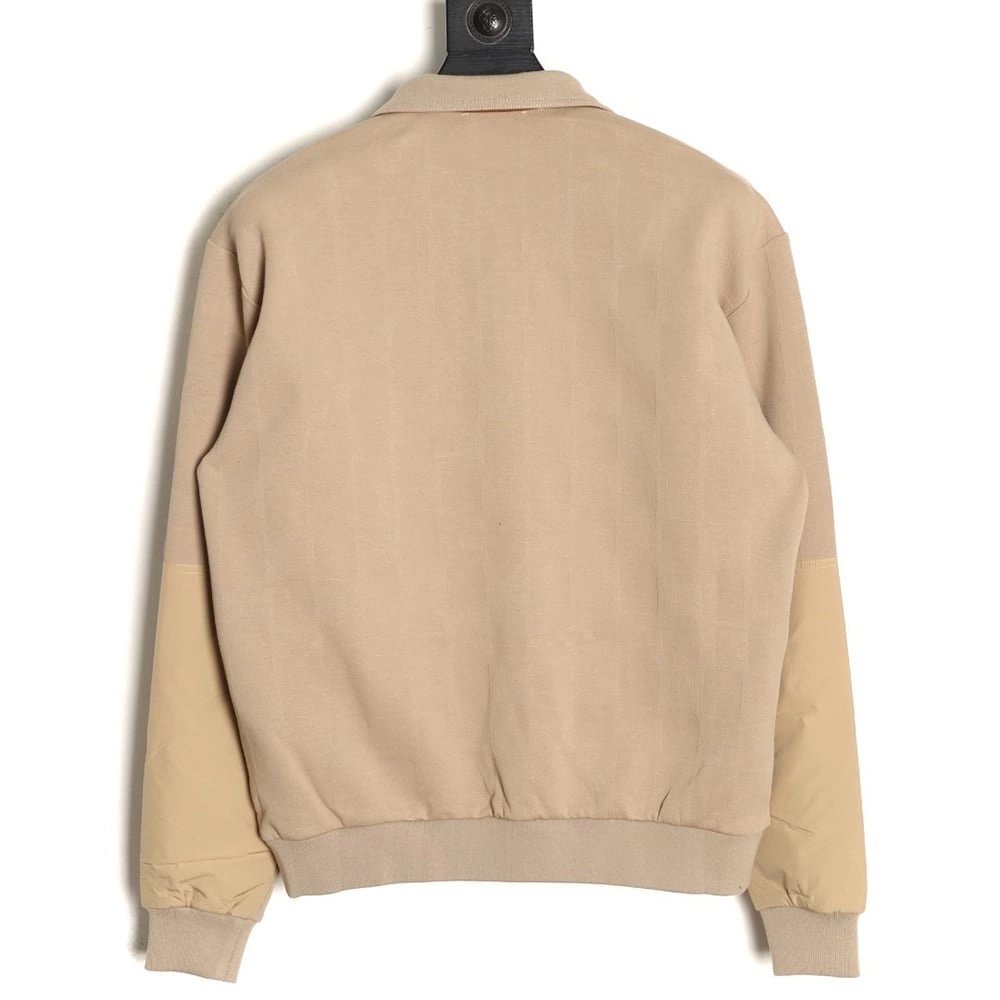 Louis Vuitton khaki half-zip stand-up collar sweatshirt,Louis Vuitton
