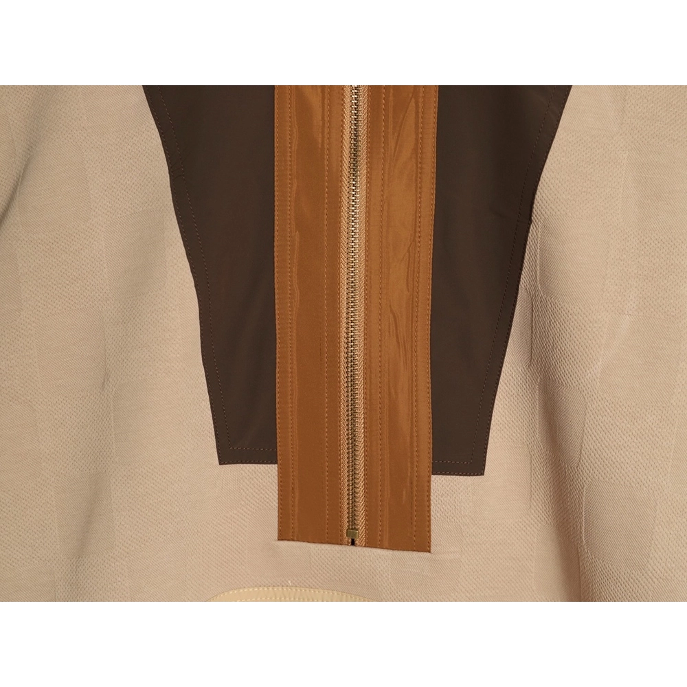 Louis Vuitton khaki half-zip stand-up collar sweatshirt,Louis Vuitton