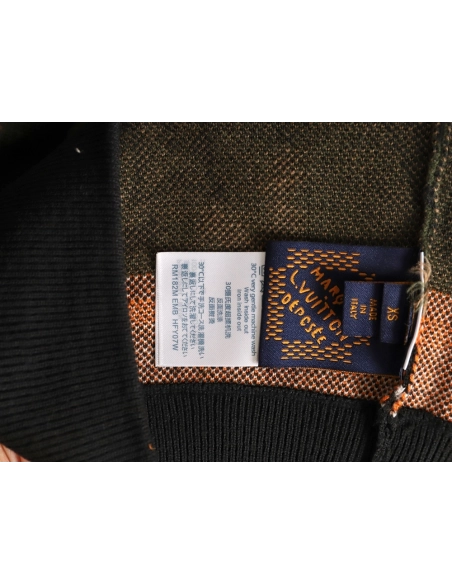 Louis Vuitton Western Cowboy Jacquard Camouflage Knit Cardigan,Louis Vuitton