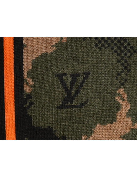 Louis Vuitton Western Cowboy Jacquard Camouflage Knit Cardigan,Louis Vuitton