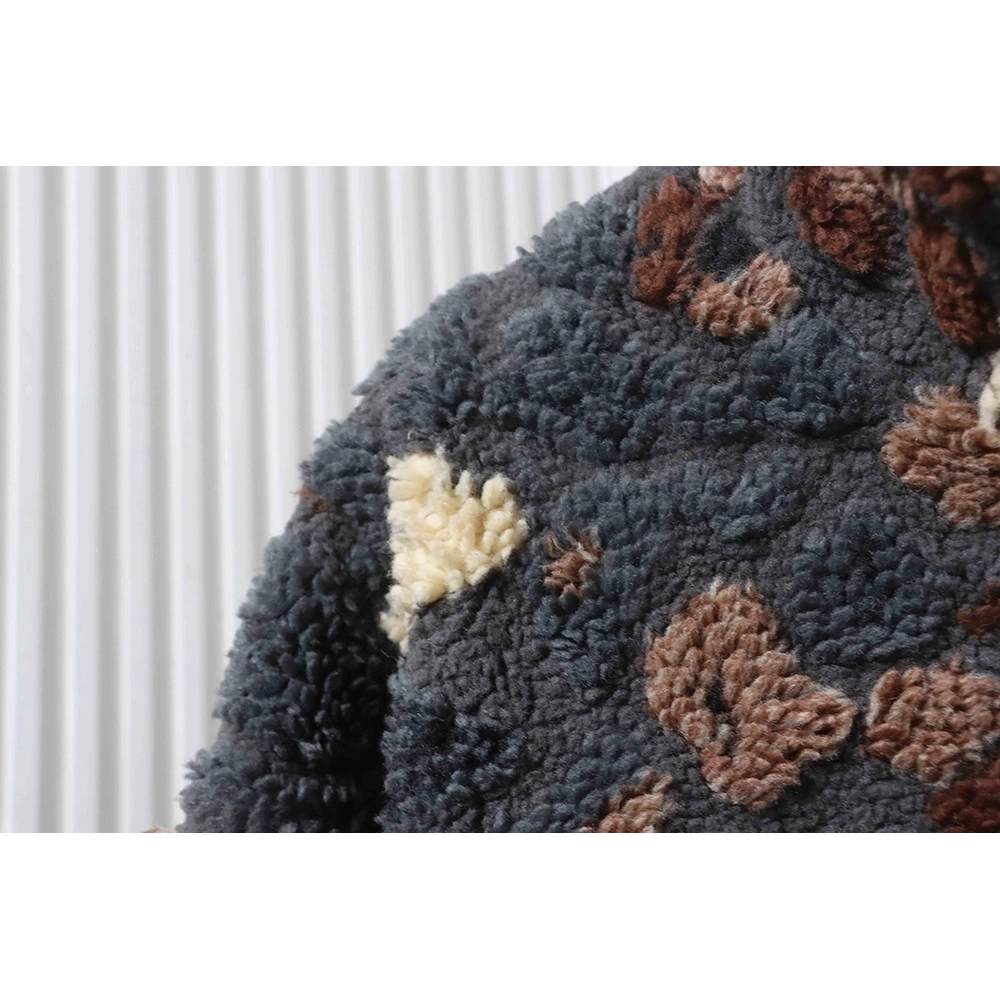 Louis Vuitton Nigo Floral Reversible Fleece Shearling Jacket,Louis Vuitton