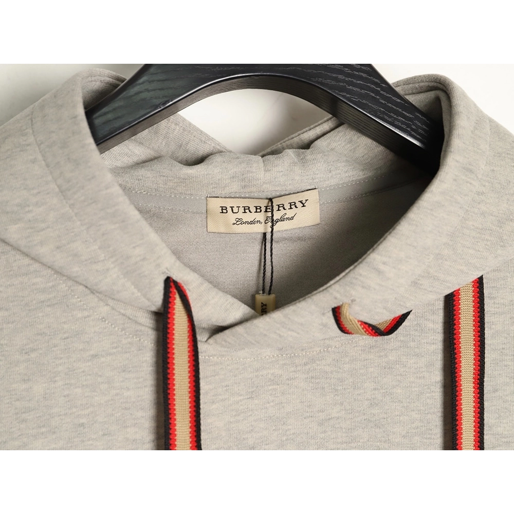 Burberry check equestrian flocked print hoodie,Burberry
