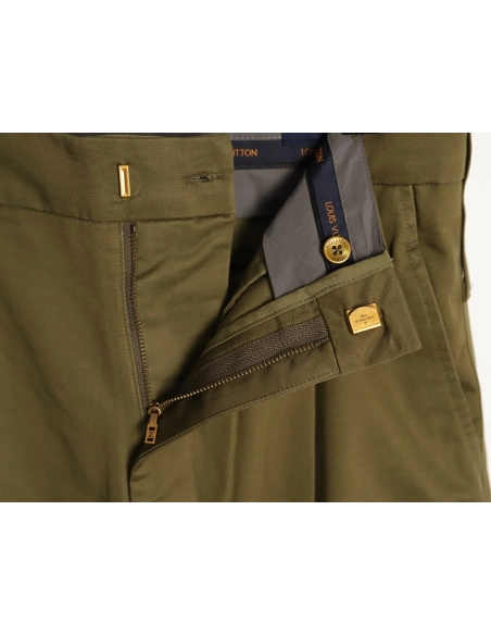 Louis Vuitton Green Patchwork Pocket Cargo Pants,Louis Vuitton