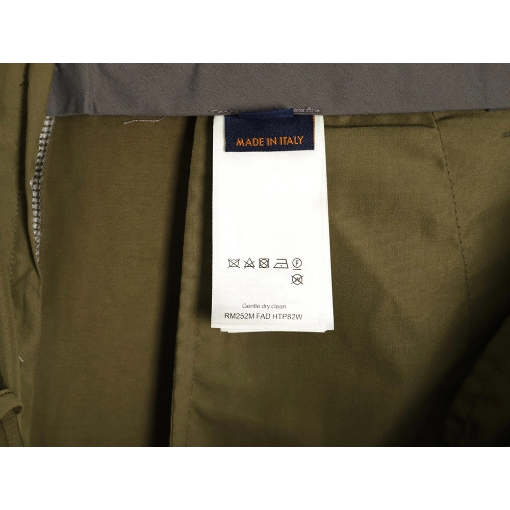 Louis Vuitton Green Patchwork Pocket Cargo Pants,Louis Vuitton