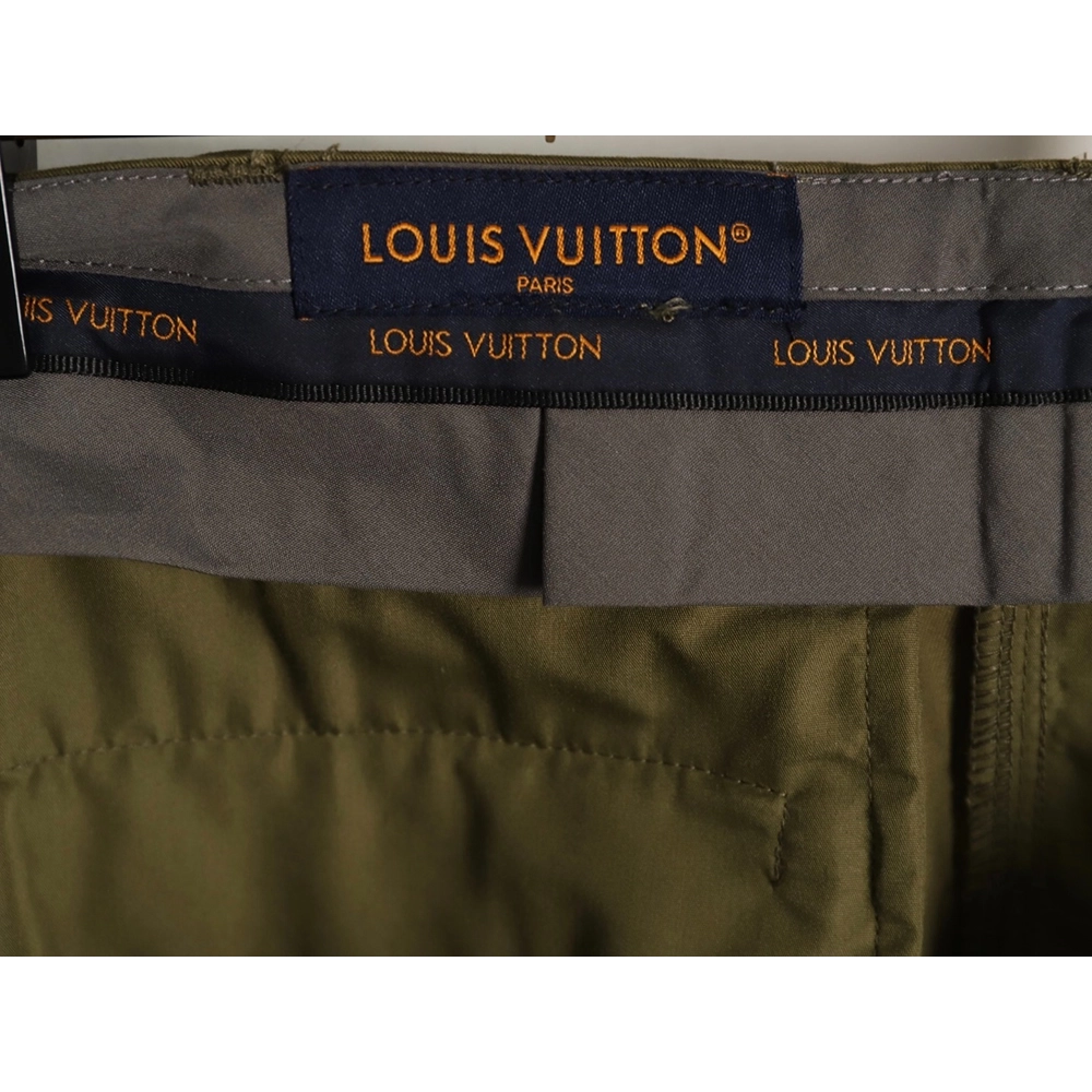 Louis Vuitton Green Patchwork Pocket Cargo Pants,Louis Vuitton