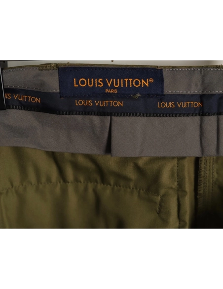 Louis Vuitton Green Patchwork Pocket Cargo Pants,Louis Vuitton