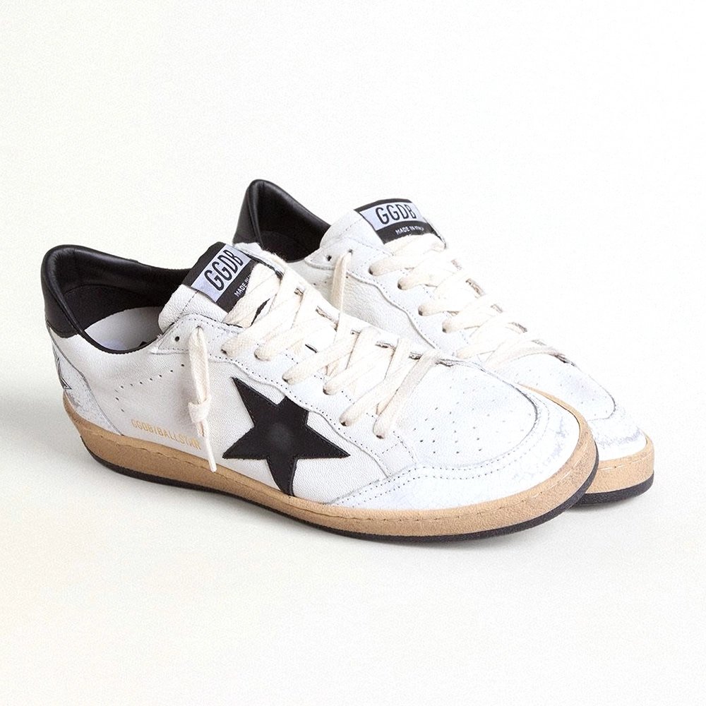 Golden Goose Ball Star white black,GOLDEN GOOSE